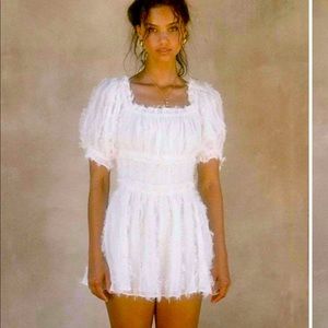 Feathery dress. Beautiful hard to get a good picture